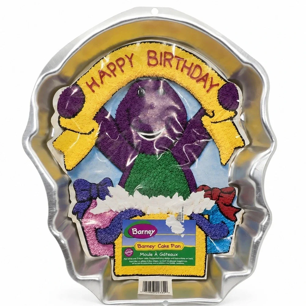 Vintage Barney The Dinosaur Cake‎ Pan 1998 -763/A4